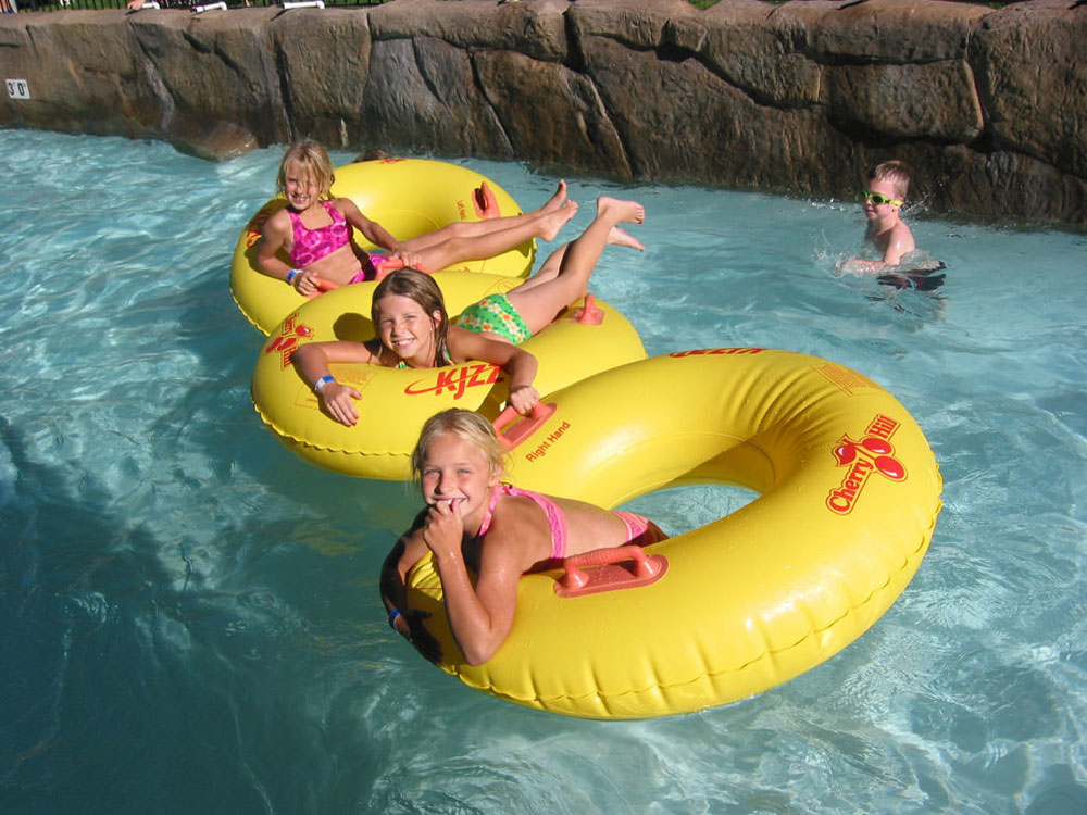Grant's Gulch Lazy River at Cherry Hill Water Park, Family Fun Center & Camping Resort